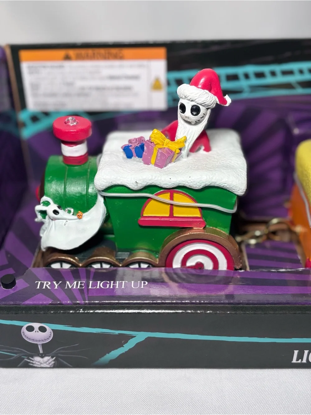 Disney The Nightmare Before Christmas Festive Light-Up Train Set